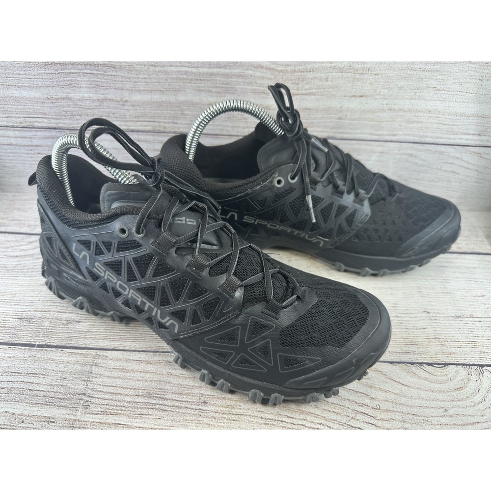 La Sportiva Women's Black Bushido II Trail Running Shoes Lace Up Sneakers Sz 9.5